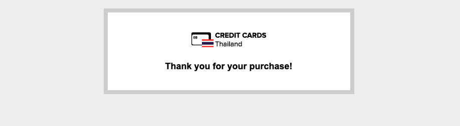 Credit Cards Thailand successful